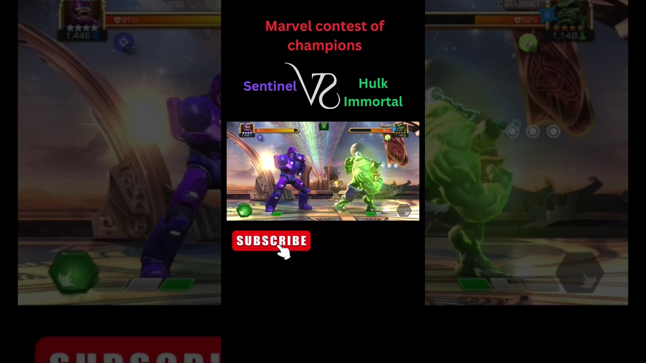 Sentinel vs Immortal Hulk || MCOC 