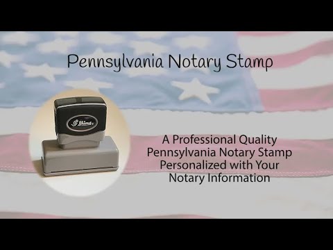 The Pennsylvania notary stamp impression