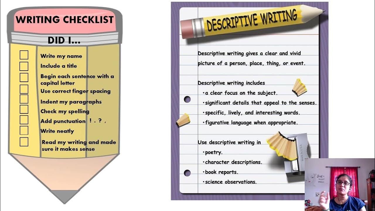 Descriptive Writing Checklist YouTube