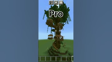 Noob VS Pro VS Hacker | Tree house build battle #shorts #minecraft