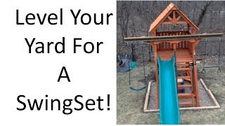 This spring 2014 I leveled part of my backyard for a play set addition. I have a gently sloping back yard that I leveled and added ...