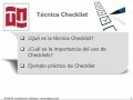 Checklists (Listas de Verificación)