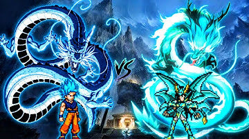 Goku Perfect SSB OP (New) VS Dragon Shiryu OP (all form) in Jump Force Mugen