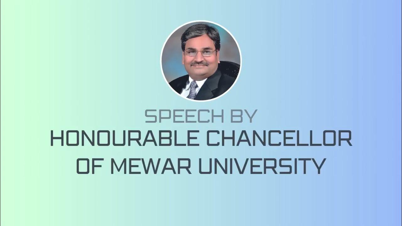 Speech by "Dr. Ashok Kumar Gadiya", Honourable Chairperson of Mewar