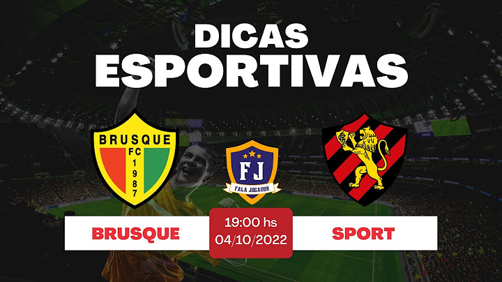 Dicas de futebol - BRUSQUE x SPORT - Brasileirão Série B 33ª Rodada - 04/10/22