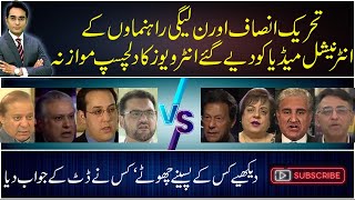 Difference between the interviews of PTI & PMLN leaders to international media | Asad Ullah Khan