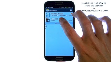 Samsung Galaxy S4 - How Do I Delete Text Messages