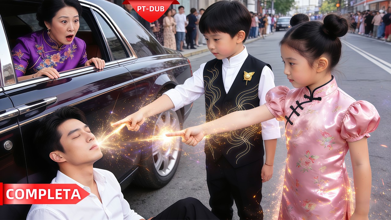 Duas crianças com superpoderes salvaram o CEO, mas não sabiam que ele era o pai delas!#família