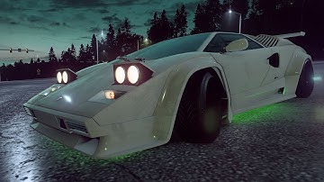 Need for Speed Heat - 1989 Lamborghini Countach - RED ROCK TORNADO