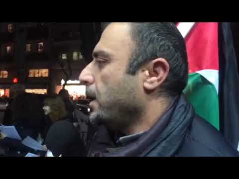 Thestival Δήλωση διαμαρτυρία Παλαιστίνιοι