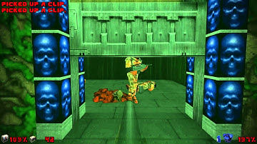 Doom Ultimate (jDoom) 100% walkthrough - Level E2M3 all secrets (HD)