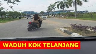 Video Viral Wanita Tanpa Busana Berkendara Naik Motor Keliling Pontianak