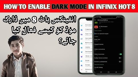 HOW TO ENABLE DARK MODE IN INFINIXE HOT 8 | INFINIX HOT 8 MAIN DARK MODE KAISE ENABLE KARE |