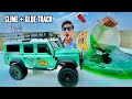 Rc new land rover defender vs slime glue track  chatpat toy tv