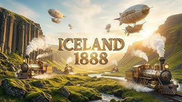 Iceland 1888: The Steampunk Utopia That Never Was | Retro Vision Future (4K Relaxing Visuals)