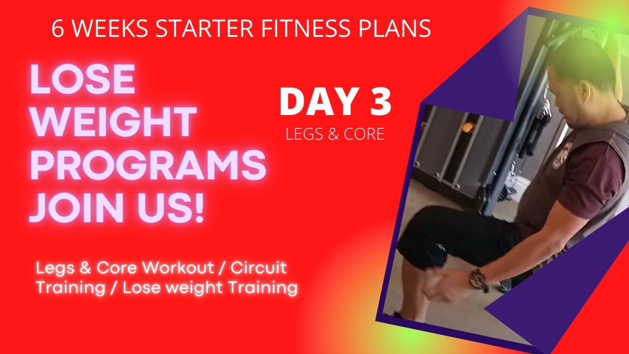 Day 3 / Legs & Core Workout / Circuit Training / Lose weight Training