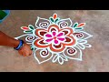 32 dots  avani madham special kolambeautiful flower  rangolidhana creative rangoli