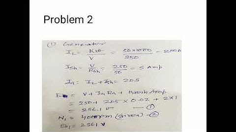 EE 206 Numerical on DC motor topic 2.4 By ASR ajm