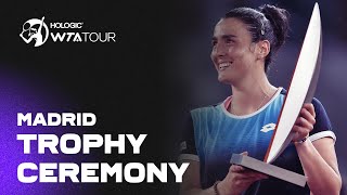 Ons Jabeur captures the 2022 Mutua Madrid Open Title | Trophy Ceremony