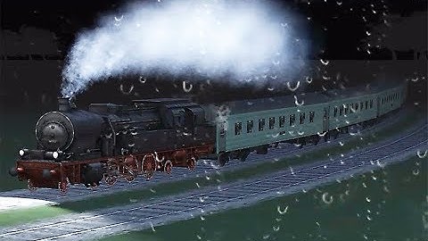 Train Sim - Japan Using Prussian T 18 at Rainy Night - Simulasi Kereta Api