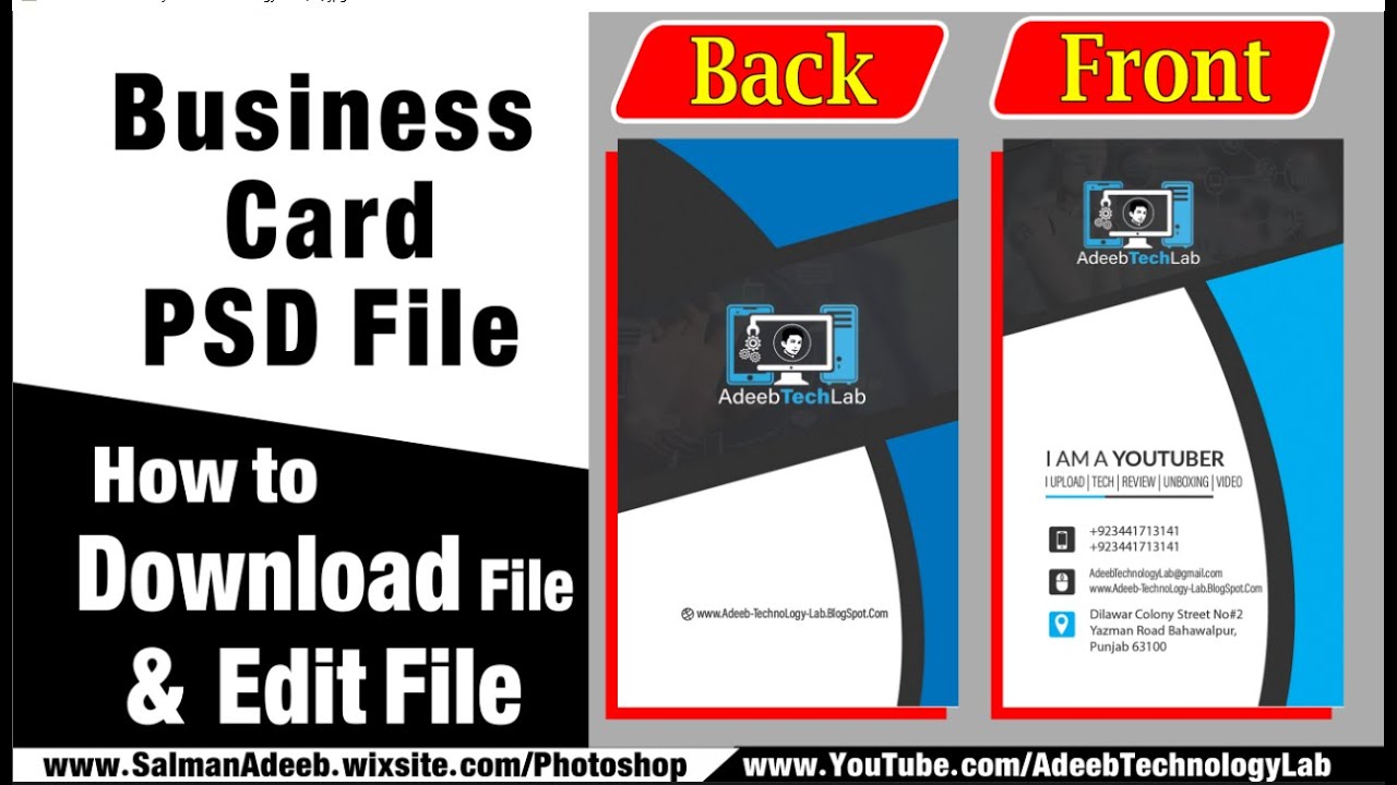 how to make business card in photoshop photoshop psd