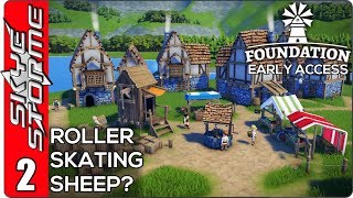 ▶ ROLLER SKATING SHEEP? ◀ Foundation Early Access Ep 2
