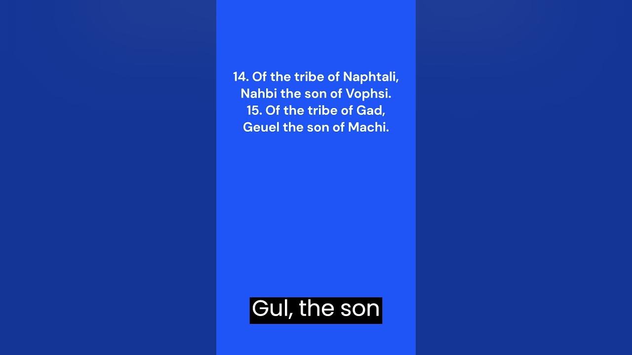 The Book Of Numbers Chapter 13 Verse 10 17 shorts YouTube the-book-of-numbers-chapter-13-verse-10-17-shorts-youtube