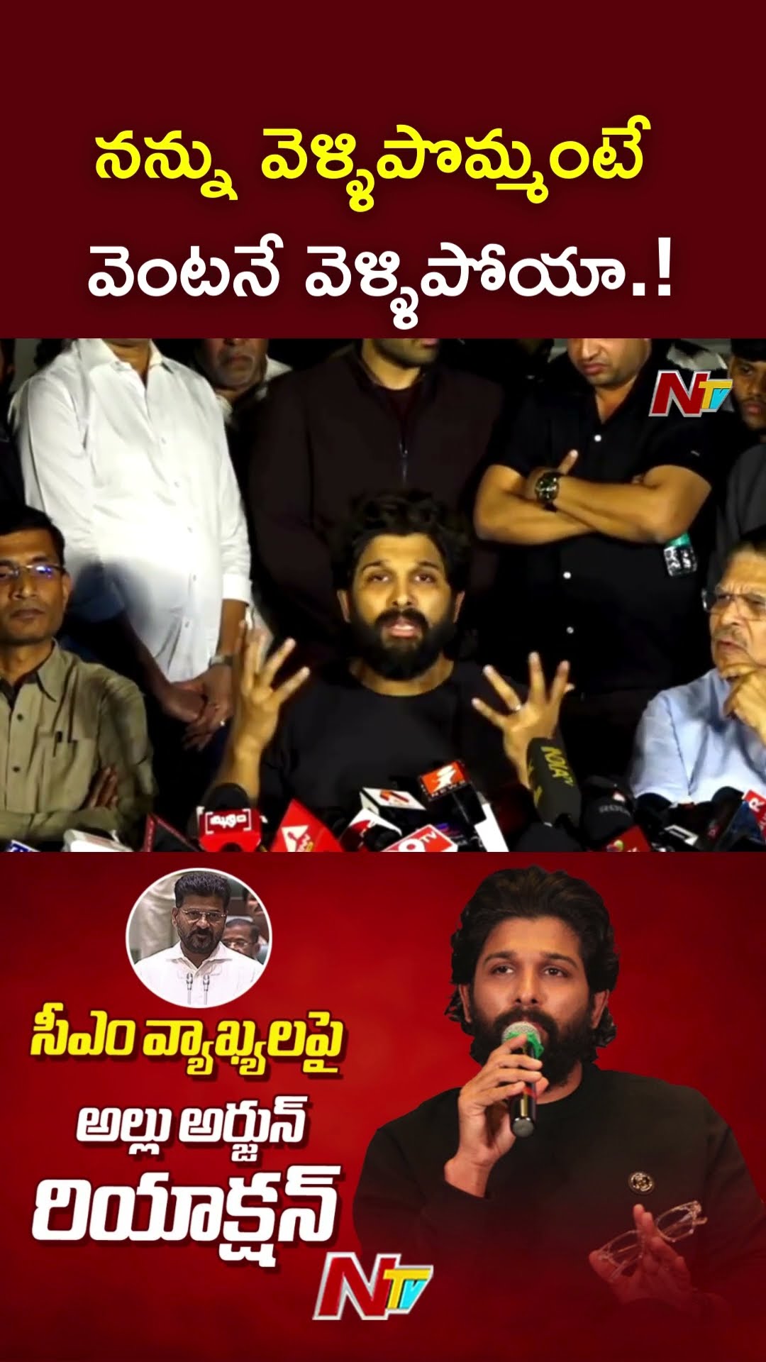 నన్ను వెళ్ళిపొమ్మంటే వెంటనే వెళ్ళిపోయా.! : Allu Arjun l NTV