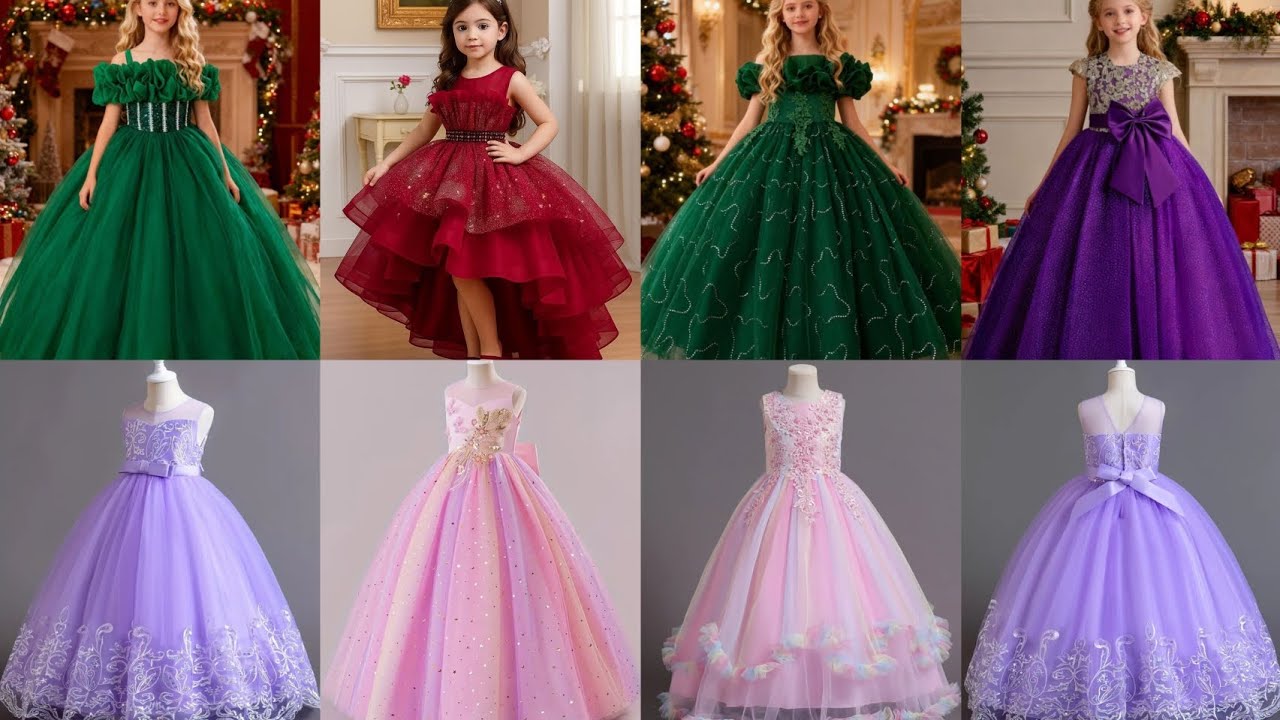 Most beautiful latest birthday party dress princess Style New Design  2025||Party Dress For kids 