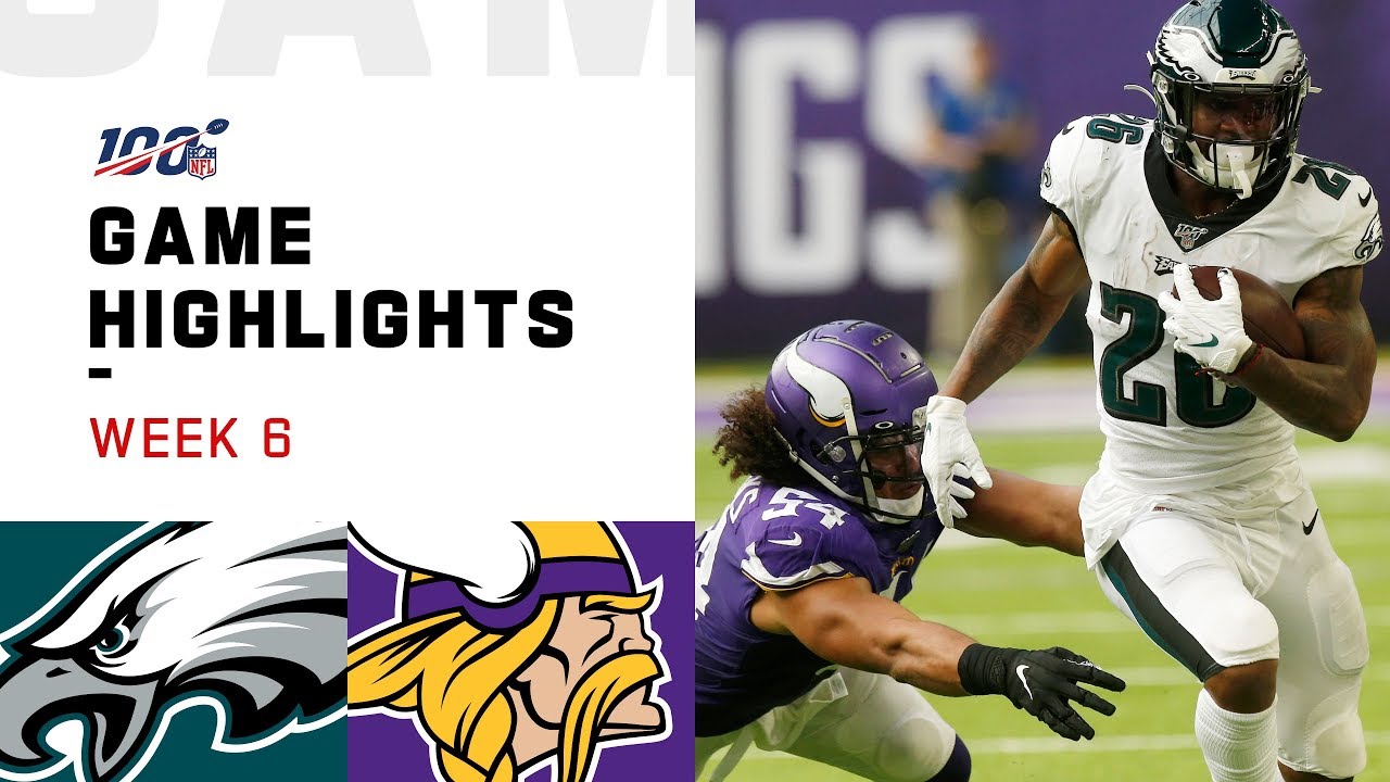 Eagles vs. Vikings Week 6 Highlights | NFL 2019