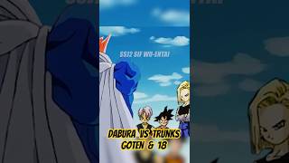 Android 18, Trunks & Goten VS Dabura #dbsuper #shorts