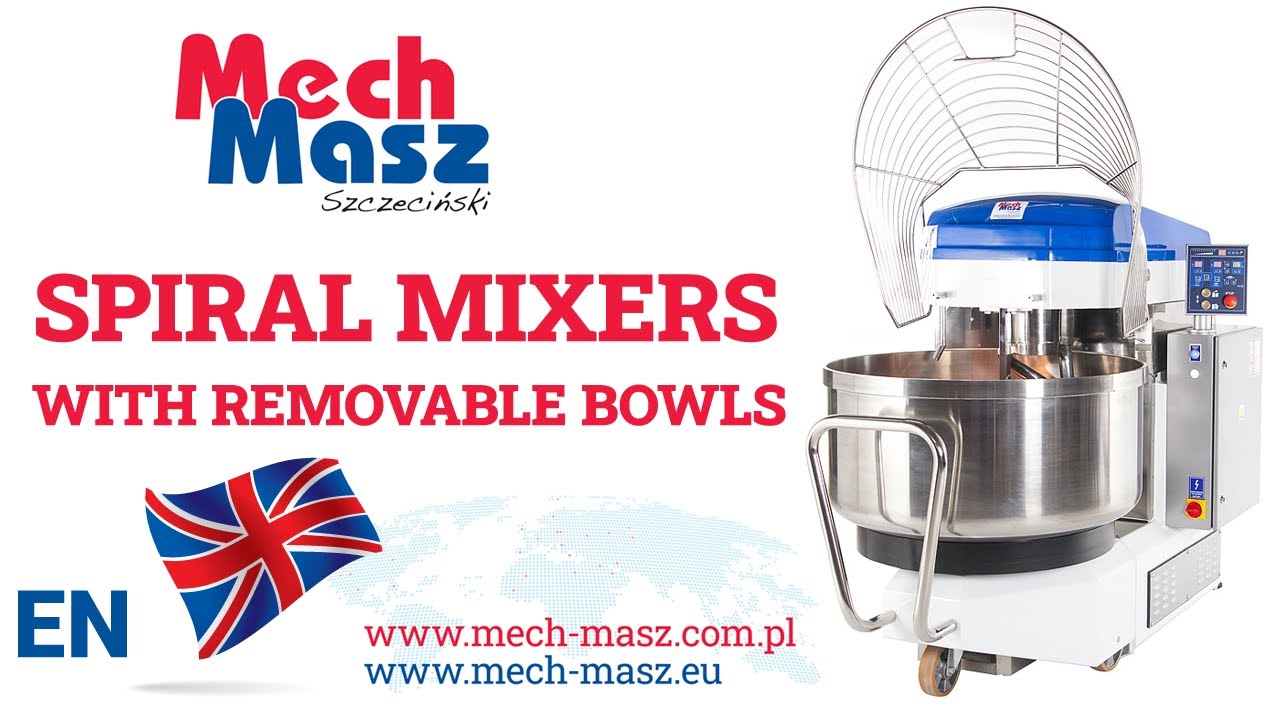 Spiral mixers with removable bowls SM-R MECH-MASZ Szczeciński