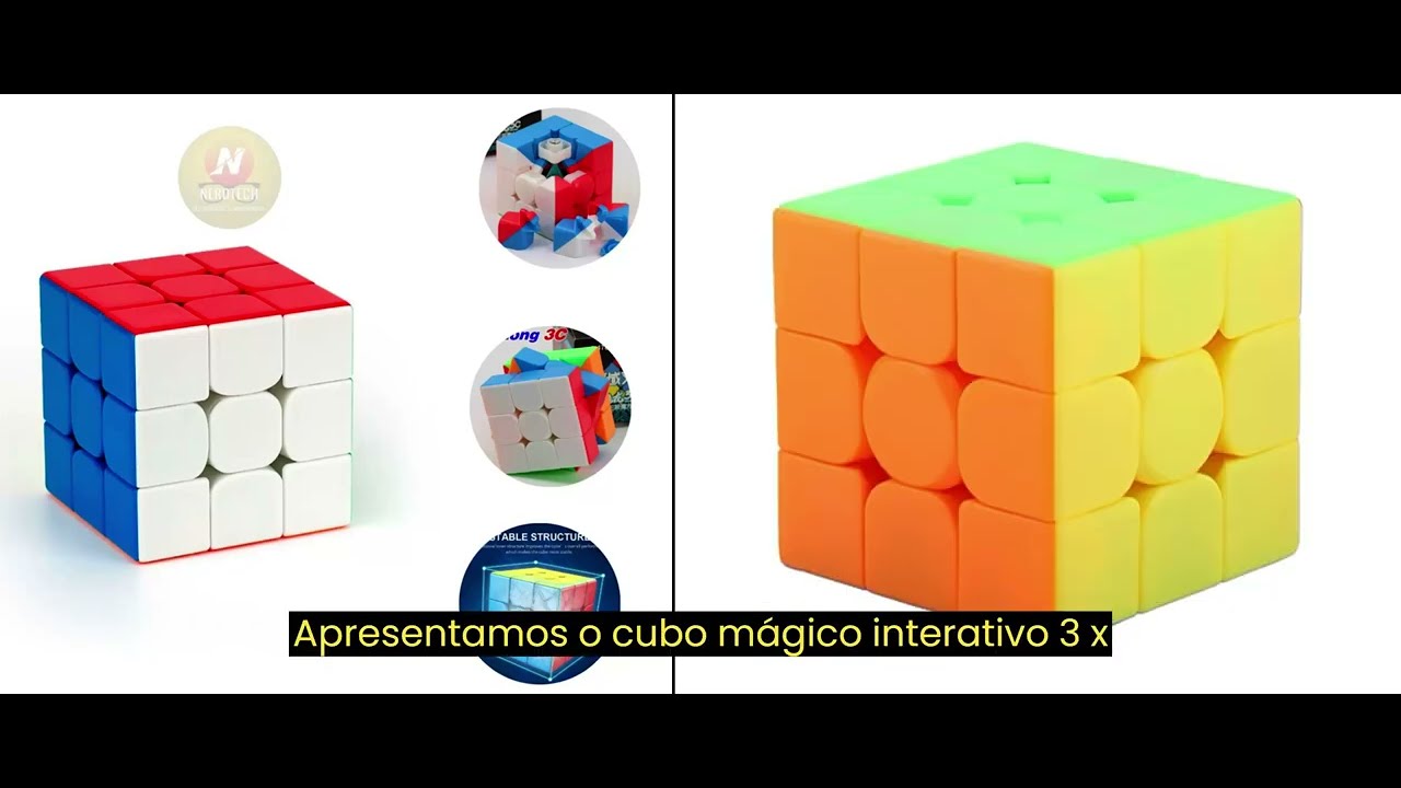 Cubo Mágico Profissional 3x3x3 Cubo Interativo