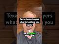 Texas house hunters - what’s holding you back? Let’s talk!#mortgage #realestate #texashomebuyers
