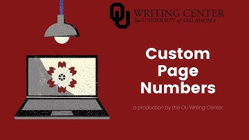 Creating Custom Page Numbers for Dissertations, Theses, or Comprehensive Exams
