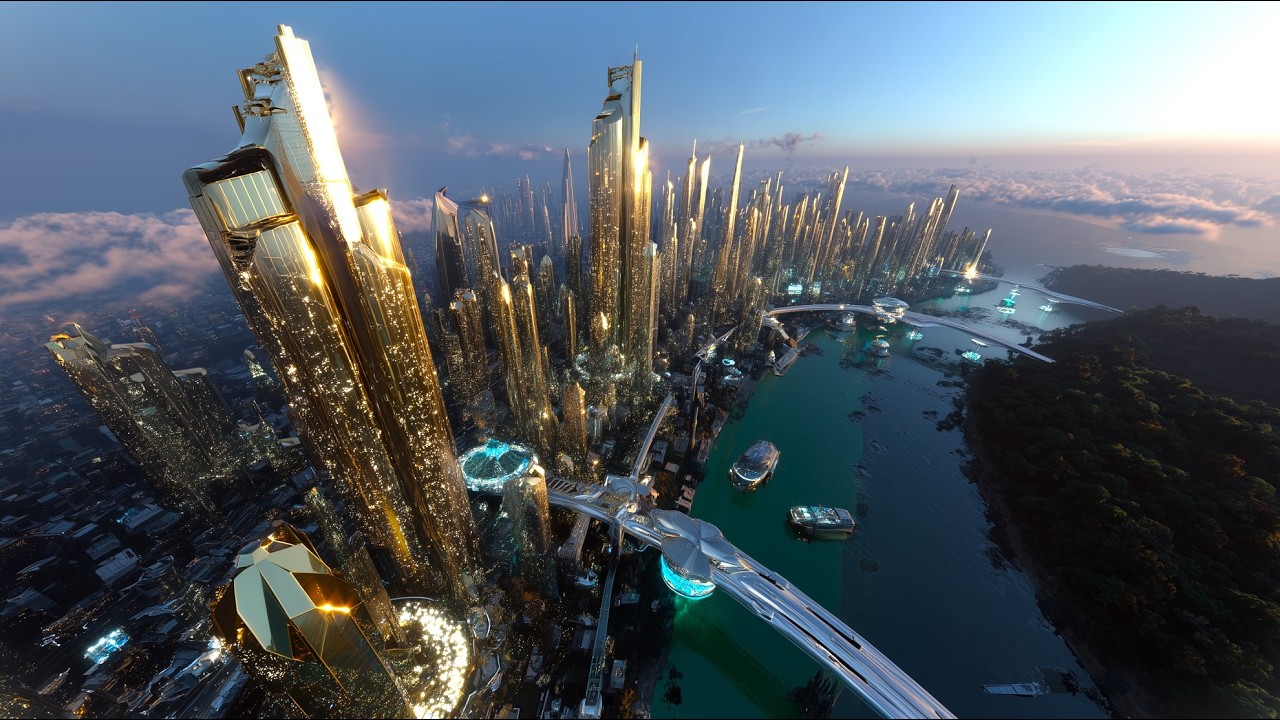 Future Cities Compilation: Unreal Visions | Sci-fi AI Short Film (4K)