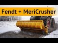 Мощный Fendt 936 Vario с финским ротоватором Mericrusher серии MJHS