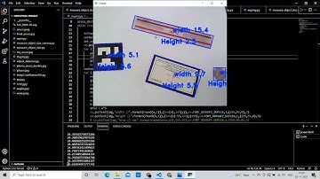 Object detection and measurement in realtime using aruco and opencv