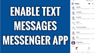 How To Enable Text Messages On Facebook Messenger App screenshot 1