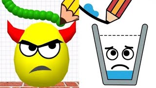 Draw To Smash Logic Puzzle VS Happy Glass Satisfying ASMR Gameplay (Android, ios) (New Update) screenshot 2