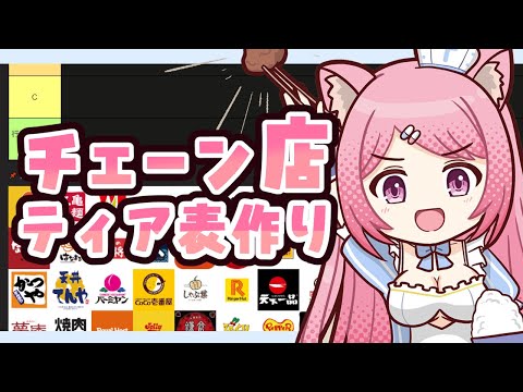 【#雑談】大人気チェーン店ティア表作り！【Vtuber：癒咲りらと】