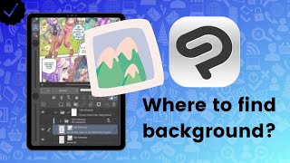 Where to find background materials on Clip Studio Paint? screenshot 5