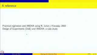 Week 9-Lecture 79 : Analysis of variance