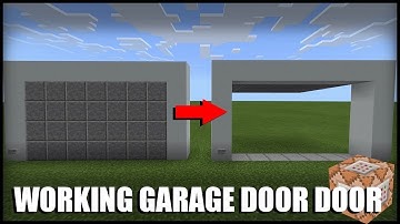 HOW TO MAKE A WORKING GARAGE DOOR IN MINECRAFT(COMMAND BLOCK)