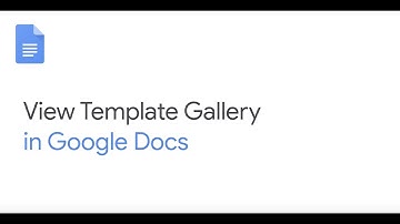 Access template gallery in Google Docs