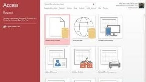 how to open ms access using run command in windows 10