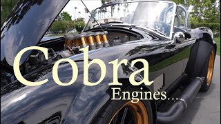 Carroll Shelby Cobra tribute, showcasing several engines. #v8 #musclecar #carrolshelby #ford #shelby