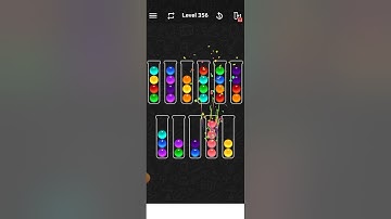 ball sort color water puzzle level: 356