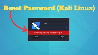 How to Reset Kali Linux Password