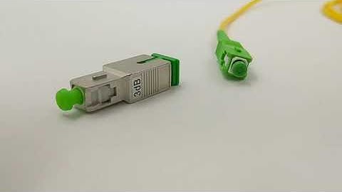 SC APC MALE TO SC APC FEMALE single mode 5DB fiber optic attenuator appearance quality display